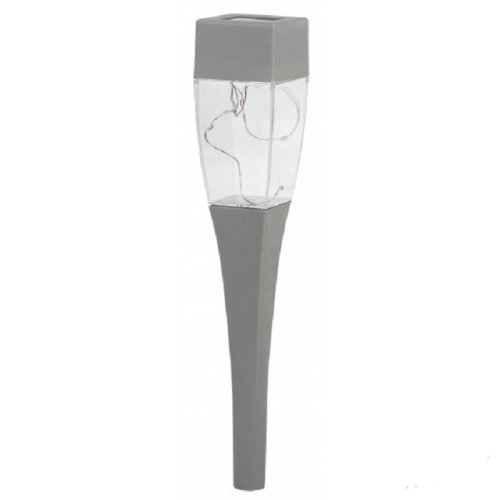 Садовый светильник на солнечной батарее Эра Sl-SS38-GLOW-2 IP54 Серый 38см картинка 